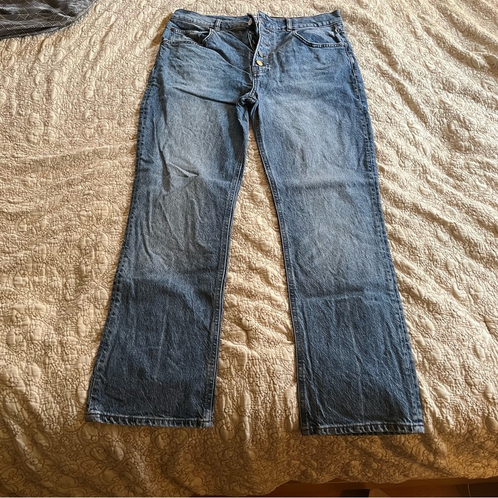 Reformation High Waist Bootcut Jeans Malta Wash